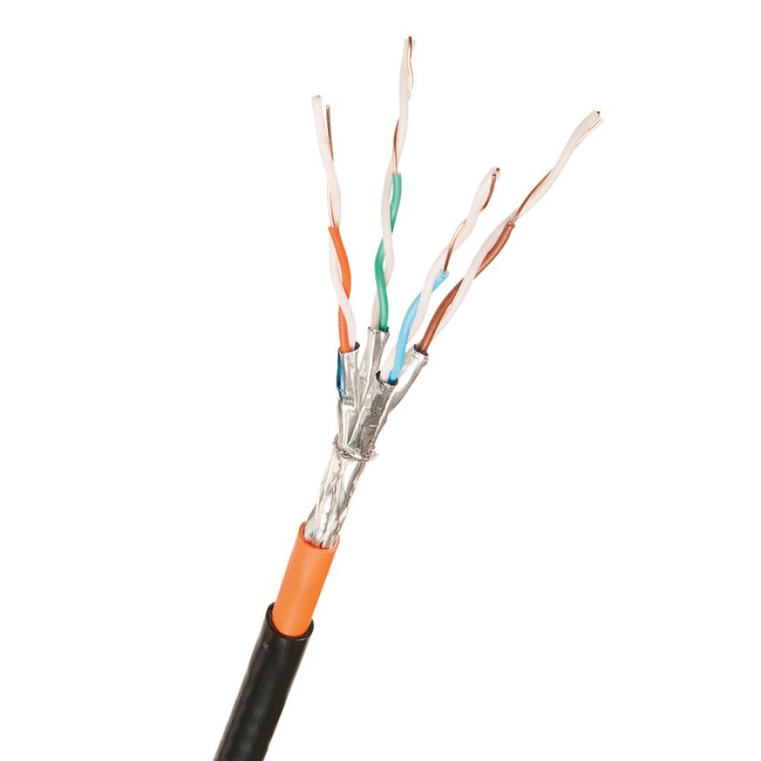 S/FTP AWG23 Kat 6A LSZH Dca Orange + PE Fca