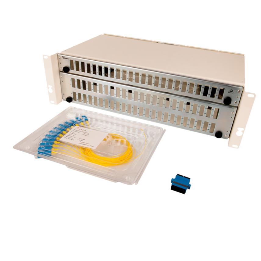 19 inch Subrack 3U with installation kit 144SM SC/UPC Pigtail