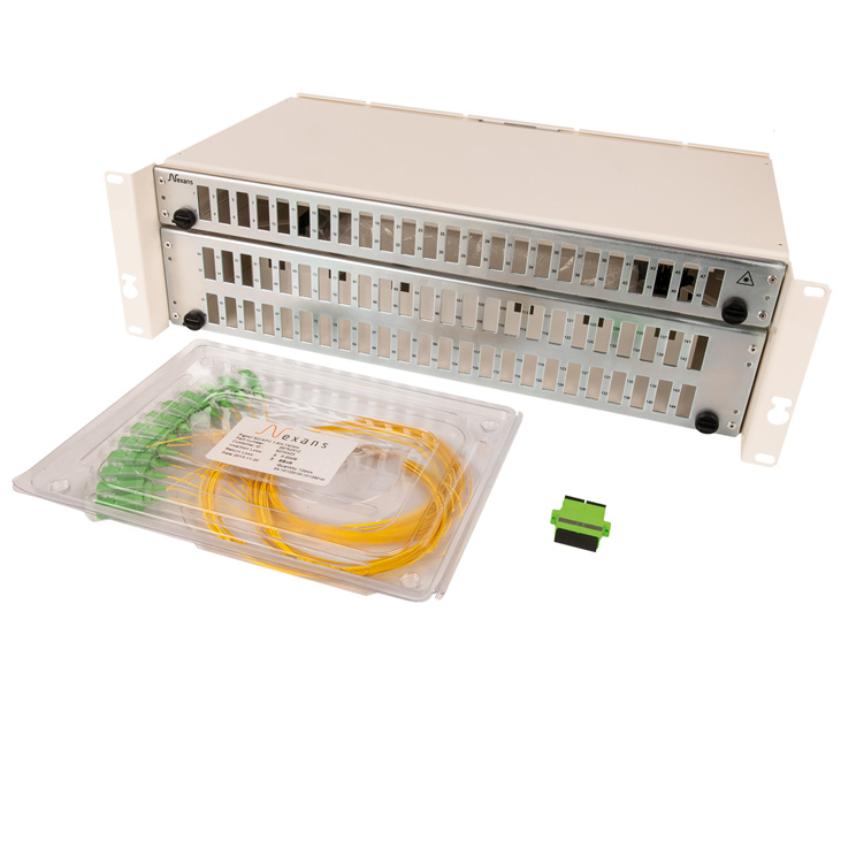 19 inch Subrack 3U with installation kit 144SM SC/APC Pigtail