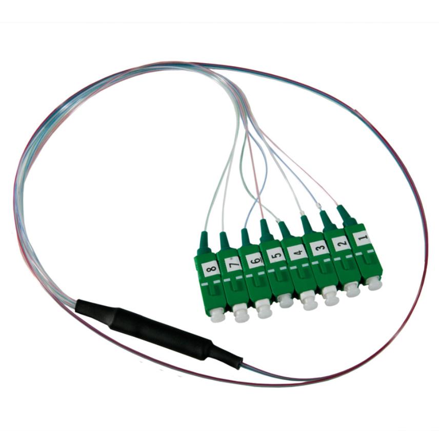 Fan-out 8SM SC/APC 0,8+2 m