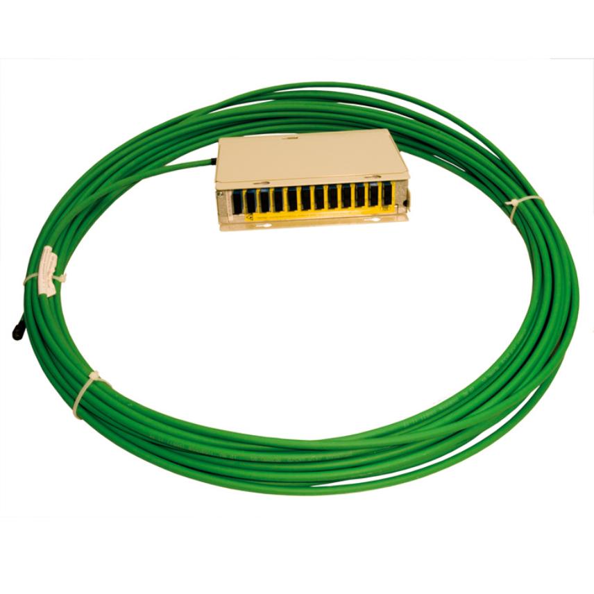 Maxi Preterminated fibre optic subrack with cable