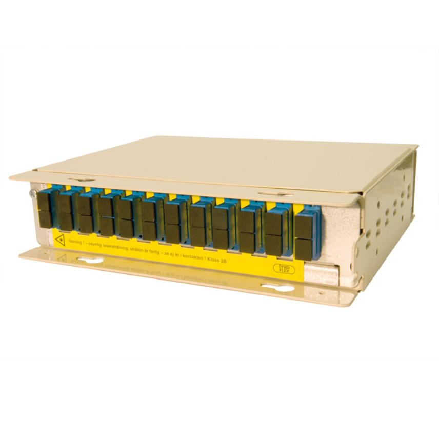 Maxi Preterminated fibre optic subrack with fan-out
