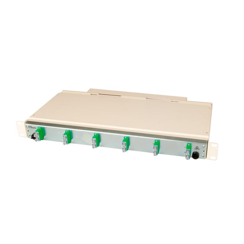 ODF-Enhet 19 tum 1U 12SM SC/APC med mellanstycke