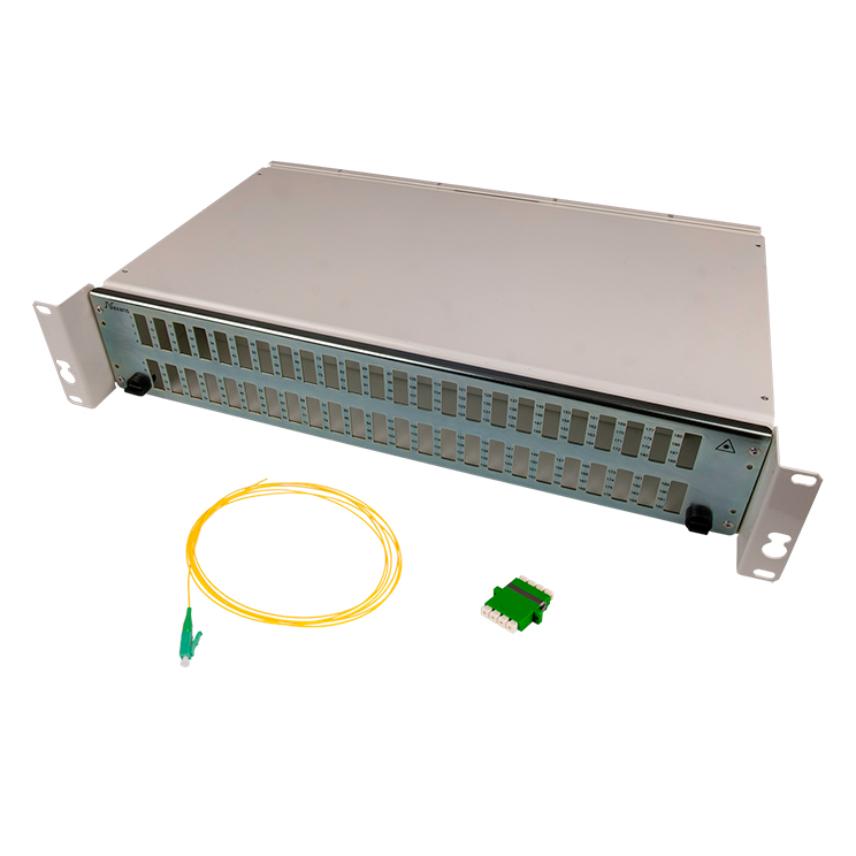 19 inch Subrack 2U with installation kit 192SM LC/APC Pigtail