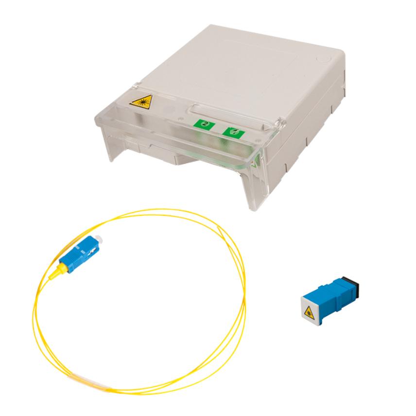 Optical Terminal Outlet TETR@XS 1 SC/UPC with adaptor and pigtail