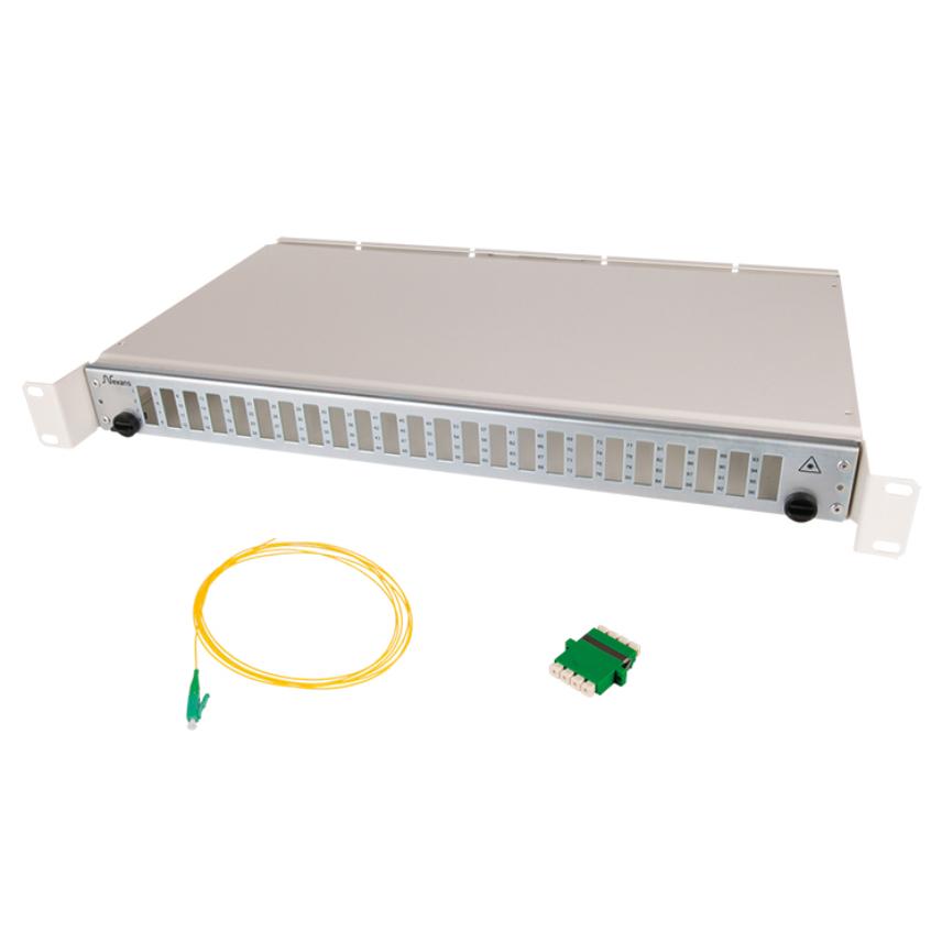 19 inch Subrack 1U with installation kit 96SM LC/APC Pigtail