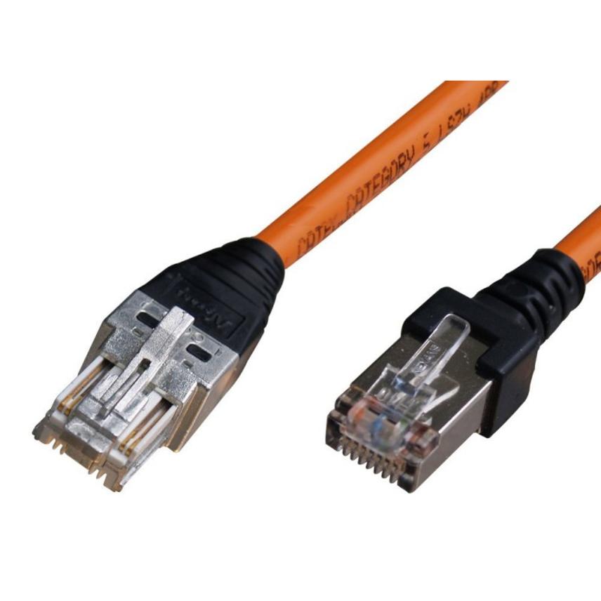 LANmark-7A Conversion Cord Cat 7A GG45 4P/RJ45 4P LSZH-FR SCR 1 M ORANGE
